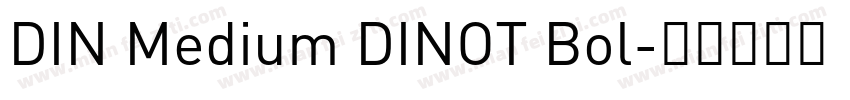 DIN Medium DINOT Bol字体转换